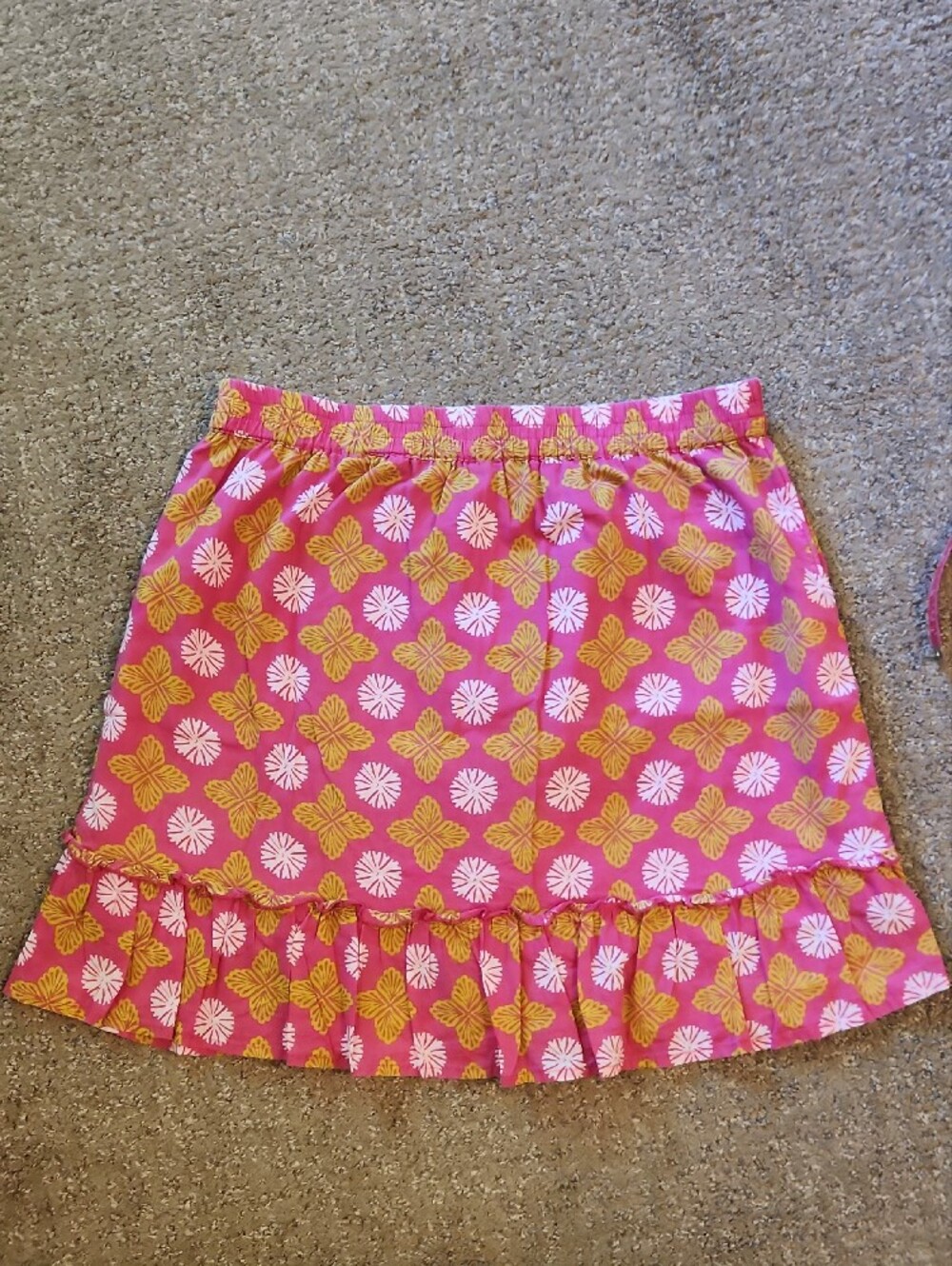 Sigrid Olsen Pink Floral Print Ruffle Mini Skirt - Picture 6 of 6
